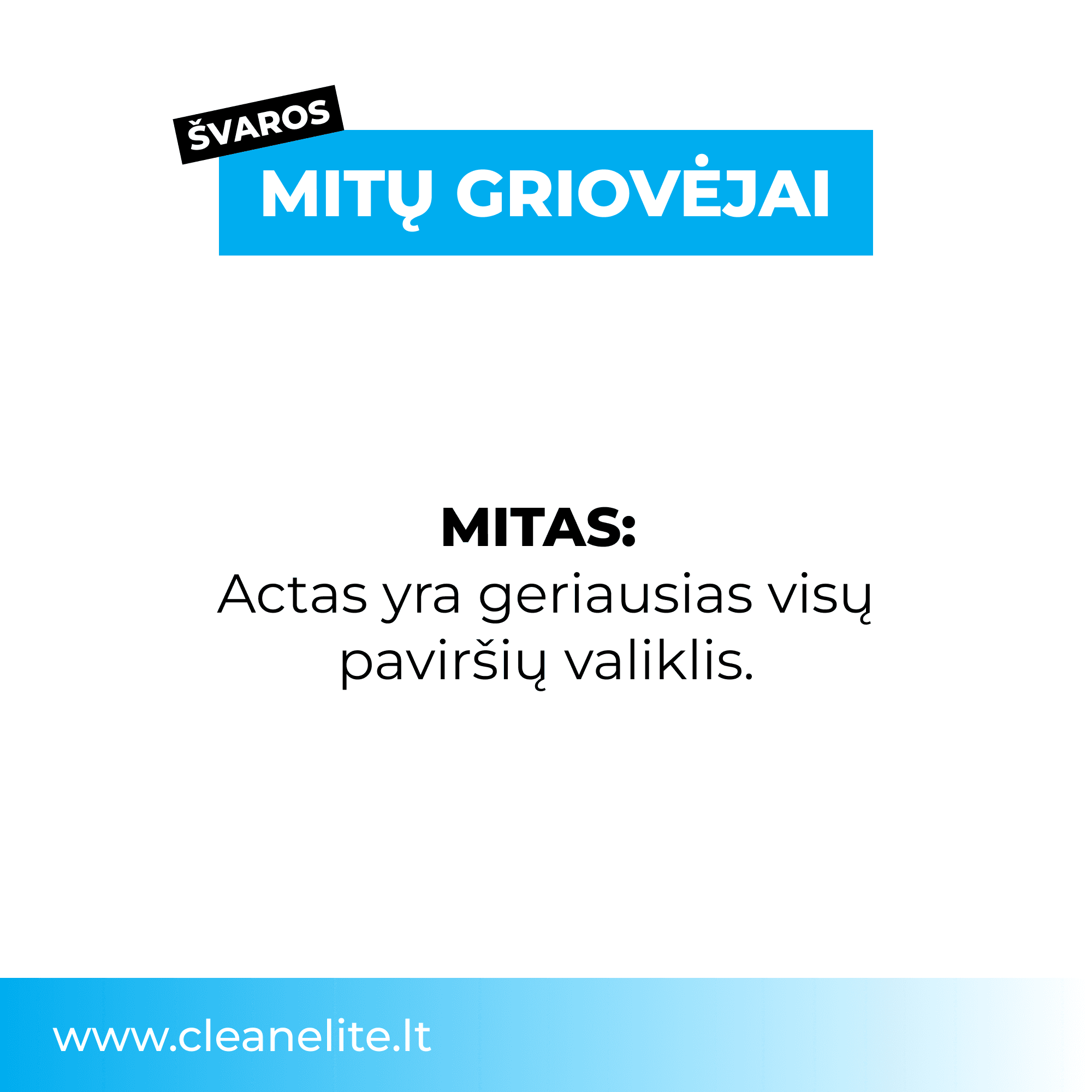 CleanElite socialinis įrašas 1